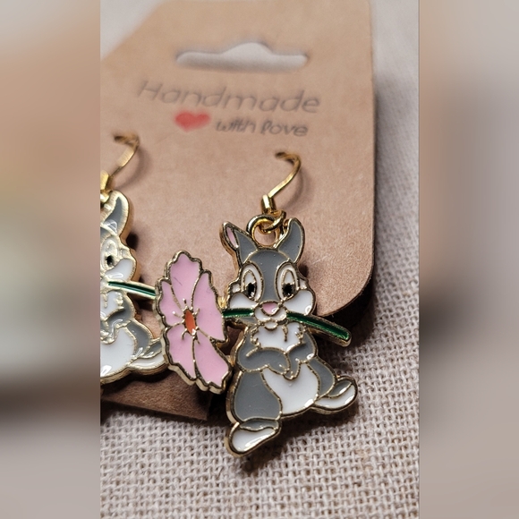 Bambi & Thumper Earrings - Picture 9 of 12
